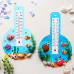[도토리클래스] 여름바다 온도계 (5인용) 3개 / 시원한 여름 바닷속을 상상하며 온도측정과 읽는 방법도 학습