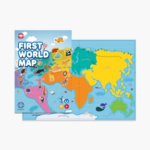 [마그피아/아리아띠] 세계지도 / 자석퍼즗 세계지도 / 퍼즐놀이로 세계여행