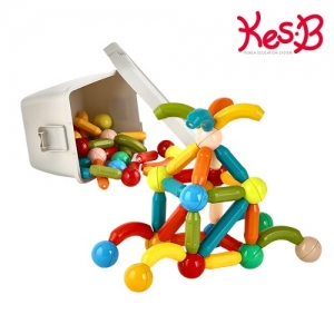 튼튼 뉴팝마그네틱블록 (54pcs 2530) / 숫자공부 / 착~! 붙는 자석블럭놀이 / 창의력, 눈과 손의 협응력, 소근육 UP~!