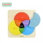[마스터키즈] 뉴 삼원색 믹싱퍼즐 / 3원색 색결합 원목퍼즐 / 색변화와 색개념 학습 / 원목완구