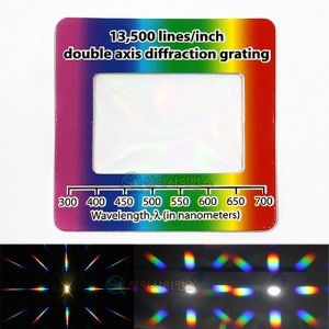 회절격자 슬라이드(선형 13500Line) *최소 주문 3개 / 빛의 스펙트럼 관찰 / 광학실험