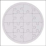 종이 원형 퍼즐 (15개) / STEAM 융합교육 / DIY  퍼즐 / 나만의 퍼즐만들기