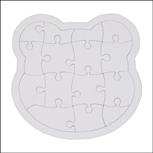종이 곰 퍼즐 (20개) / STEAM 융합교육 / DIY 퍼즐 / 나만의 퍼즐만들기