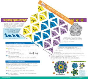 테셀레이션-펜로즈타일 스티커(1인용) / 대칭, 황금 비, 피보나치수열 수학적 개념 이해