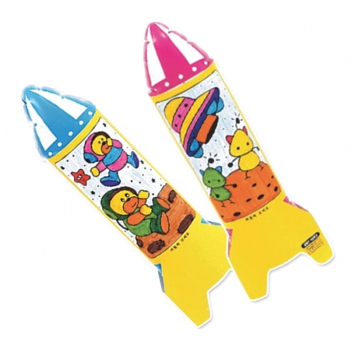 [풍선공예] 컬러룬 캐릭터 로켓 (10인) *3개 / 로켓풍선 / 색칠풍선놀이