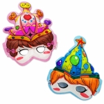[풍선공예] 컬러룬 왕관&고깔 마스크 (10인) *3개 / 왕관마스크풍선 / 고깔마스크풍선 / 색칠풍선놀이