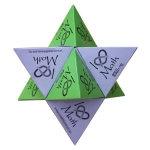 [수학교구] 시어핀스키 삼각형 전개도(300매) / 시어핀스키 피라미드 / 정다면체 체험활동교구 / 프랙탈 모델