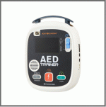 HR-701T AED 교육용 자동심장충격기 / 배터리 일체형 교육·훈련용 심장충격기 / LCD화면 영상안내  / 4개국어 지원 / 리모컨 제어