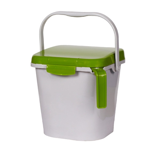 내통잠금형 음식물 쓰레기통 5리터 (연녹색) - PCS 5S3 / 주택용 음식물쓰레기통 / 음식물수거함