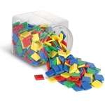 [EDU 0203] 컬러 타일 Square Color Tiles (4색, 400개) / 수세기 / 수연산