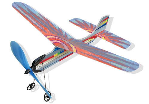 [모형비행기] 크레용B-1 *최소수량 10개 / 고익고무동력기 / 날개 그림 직접그리기