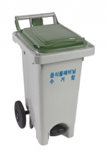 음식물분리수거함 60ℓ 페달형 (MGB-60WP) / 음식물쓰레기 수거용기 / 이동이 편리한 바퀴부착