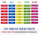 [길에듀] 영어문장 자석 퍼즐리쉬 - 초급편 영어단어 추가카드 / 초등필수영단어/ 월,요일, 날씨 단어/색상인지학습법/ 영어어순익히기
