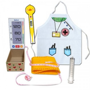 [역할놀이] 간호사 직업세트 만들기 *최소수량 5개 / 간호사앞치마,혈압계,주사기,체온계