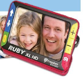 휴대용 독서확대기 루비 XL5 HD Ruby XL5 HD / 휴대용 문자확대기 / 저시력, 난독증, 노인용 시각장애보조기기