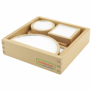 원목교구 거울블록세트(6조각) / 도형학습 / 블럭쌓기 / 블록놀이