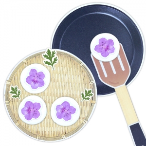 봄요리 진달래화전 *최소수량 10개 / 어르신수업 / 복지관수업 / 실버수업 / 노인학교수업
