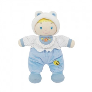 아기인형 바스락 (블루) 33cm / 딸랑소리,바스락소리,모자착탈가능