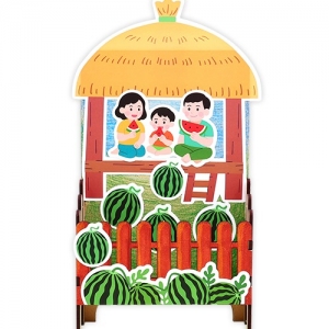 시원한 수박과 원두막 연필꽂이(4인용) *최소수량 3개