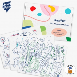 슈퍼쁘띠 실리콘매트-플레이매트 10 (마커펜 미포함)
