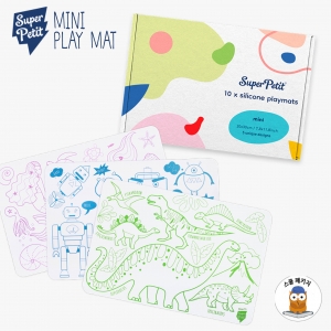 슈퍼쁘띠 실리콘매트(미니)-플레이매트10 (마커펜 미포함)