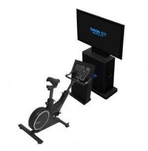 지구력 강화운동 가상현실스포츠 라온바이크 (1인용) /배송 및 설치 무료/좌우45도 회전각/ 후변 바퀴이동 / 기록경쟁방식 콘텐츠