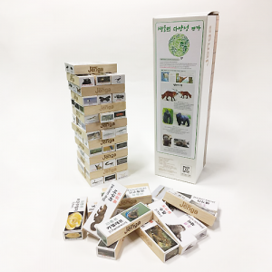 생물다양성 젠가(케이스 미포함) 원목젠가 54피스 / 환경학습