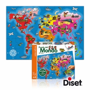 [구알라] 세계문화퍼즐(37조각) / 세계전도퍼즐