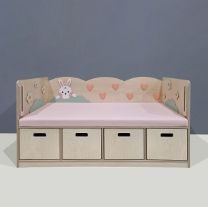 당근 토끼 양호침대 / 원목양호침대 / 어린이집양호침대 / 유치원영호침대