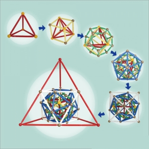 정다면체순환세트1단계 / 안전인증/ 수학교구로 수학원리 터득