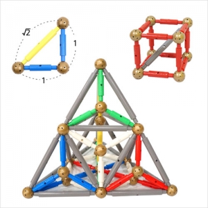 정사면체학습세트 / 안전인증/ 수학교구로 수학원리 터득