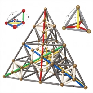정사면체학습2단계세트 / 안전인증/ 수학교구로 수학원리 터득