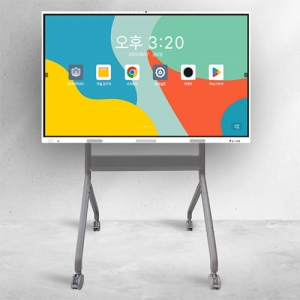 전자칠판 75인치 최신형 스마트 DERA 전동스탠드형 /안드로이드13/ 구글EDLA/ 판서SW3종/무반사강화유리