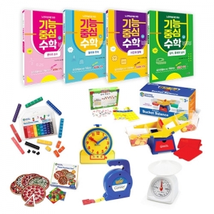 느린학습자수학공부세트 4종-길이&middot;둘레와넓이,시간과달력,들이와무게,분수와소수/ 특수학급수학교재 / 특수반수학