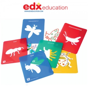 EDX 곤충과거미스텐실 (도안판 6장) / 공판화