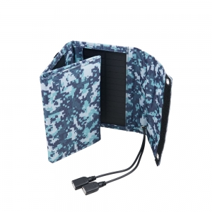 [HA161] 접이식 태양광 충전기 /  USB 2포트 12W 패널 충전패드 5V / 야외활동 캠핑 낚시 등산 여행