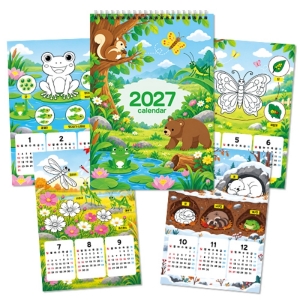 2027년 양띠해 컬러링 캘린더-자연생태계 *최소수량 10개 / 2027년달력 / 2027년캘린더