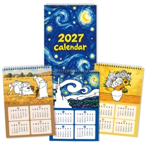 2027년 양띠해 컬러링 캘린더-명화1 *최소수량 10개 / 2027년달력 / 2027년캘린더