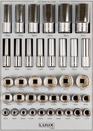 TTS004 / 1/2" 12각 숏,롱소켓 미리