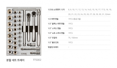 1/2" 액세서리, 12각 숏소켓 미리