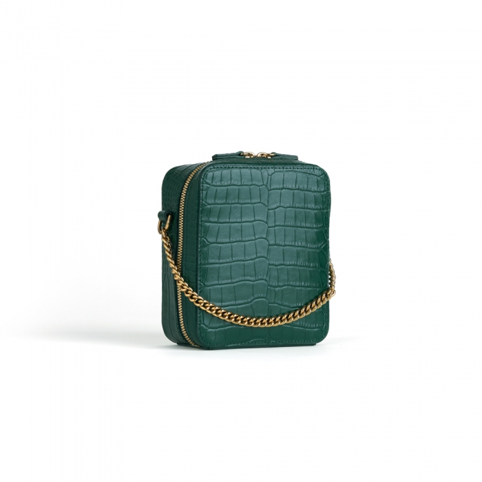 SS CROCO BAG - GREEN