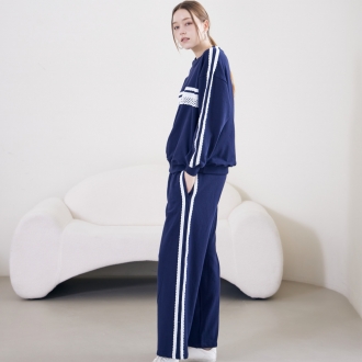 유어즈 레이스 배색 팬츠