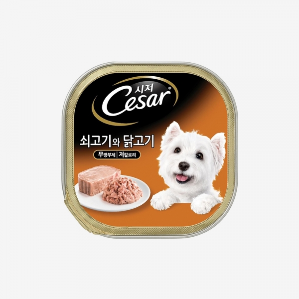 시저 쇠고기와 닭고기 (100g)