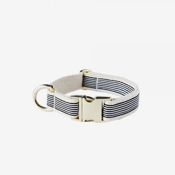 BLACK STRIPE GOLD COLLAR