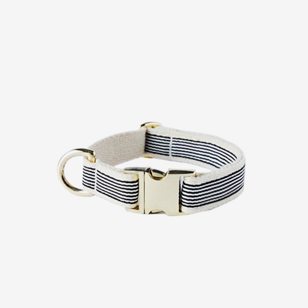 BLACK STRIPE GOLD COLLAR