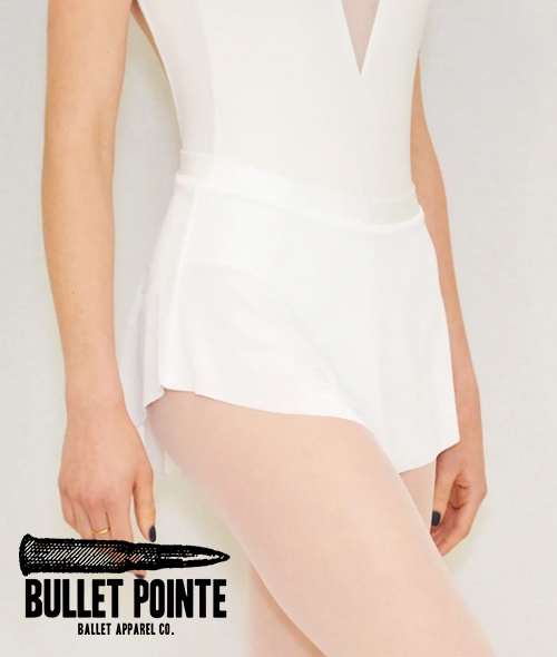 Bullet Pointe - Pull on Skirt(White)