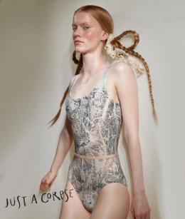 JAC - DEER GOBELIN Low Back Leotard