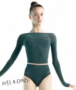 JAC - SEAMLESS Knitted Boatneck Leotard