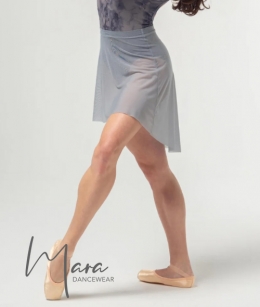 Mara Dancewear - Short Mesh Skirt (Gray Blue)