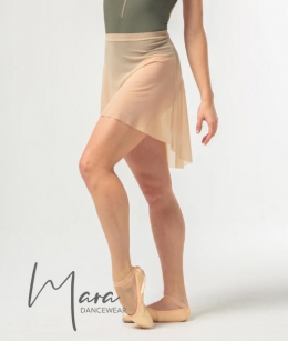 Mara Dancewear - Short Mesh Skirt (Ivory Cream)